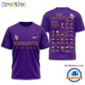 NFL Minnesota Vikings 2025 SCHEDULE Unisex 3D Shirt