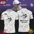 NFL Minnesota Vikings Camo 2025 Salute to Service Polo Shirt