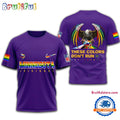 NFL Minnesota Vikings Football Human Rights Campaign LGBT 2025 3D Shirt