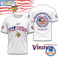 NFL Minnesota Vikings Football Team Independence Day New Design 3D Shirt