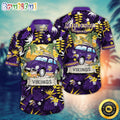 NFL Minnesota Vikings Hawaii Shirt Car Plam Tree Aloha Shirt