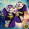 NFL Minnesota Vikings Hawaii Shirt Flower Island Inspired Apparel