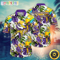 NFL Minnesota Vikings Hawaii Shirt Flower Sunshine Inspired Tops