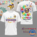 NFL Minnesota Vikings Hispanic Heritage Month Unisex 3D Shirt