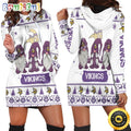 NFL Minnesota Vikings Hoodie Dress Gnomes All Over Print Hoodie Women