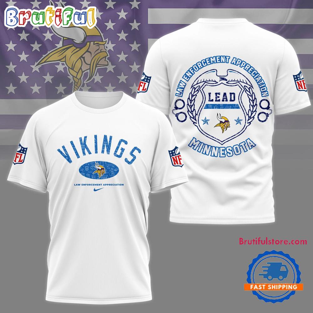 NFL Minnesota Vikings Law Appreciation Month 3D Shirt