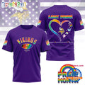 NFL Minnesota Vikings LGBT Happy Pride Month 2025 3D T Shirt