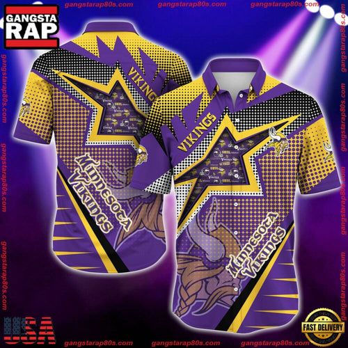 NFL Minnesota Vikings Special Football Team New Design Hawaiian Shirt