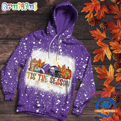 NFL Minnesota Vikings Tis The Season Special Pumpkin Halloween Hoodie Shirt