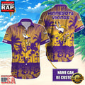 NFL Minnesota Vikings Vintage Style Custom Name Aloha Hawaiian Shirt
