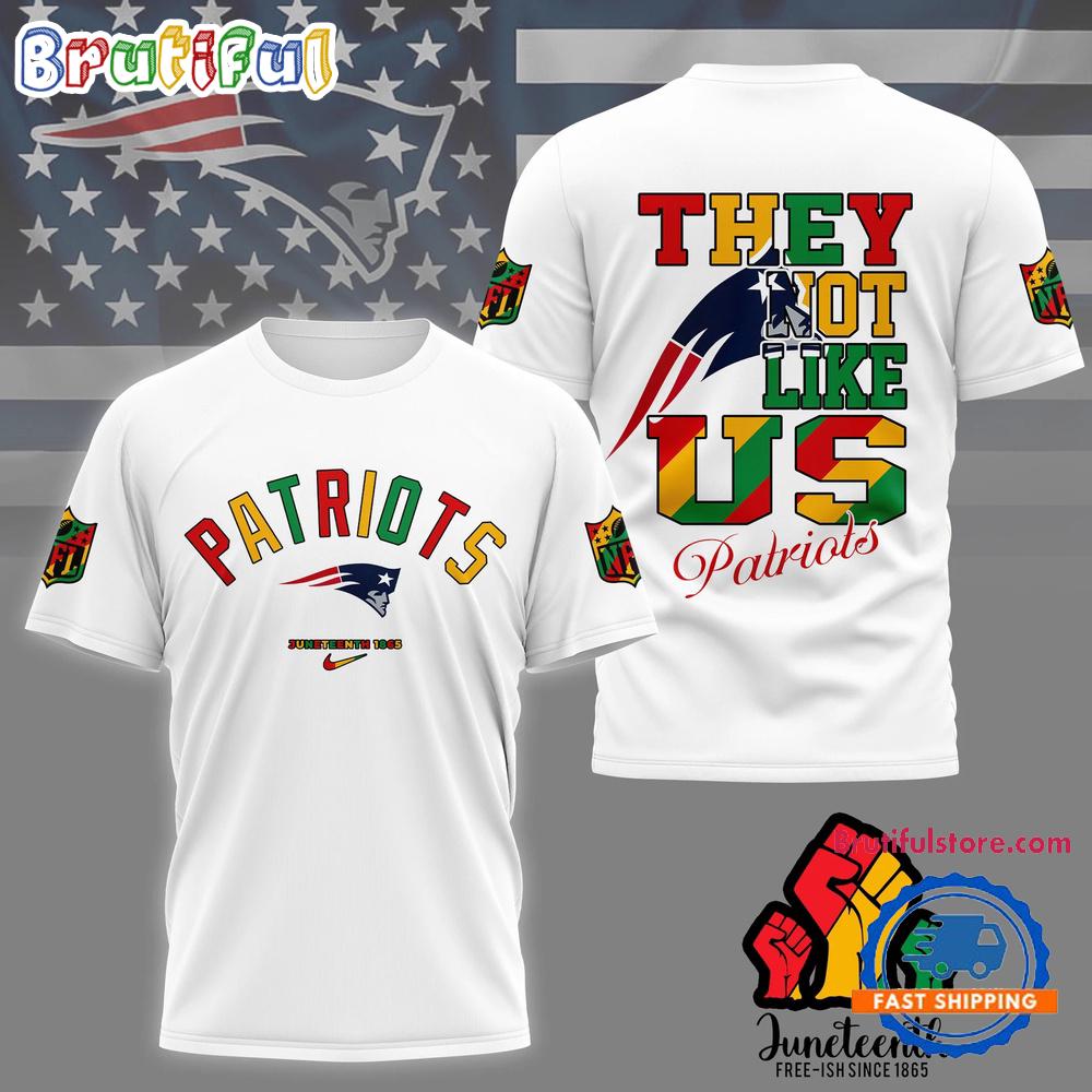 NFL New England Patriots 2025 Juneteenth Freedom Day 3D Shirt