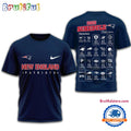 NFL New England Patriots 2025 SCHEDULE Unisex 3D Shirt