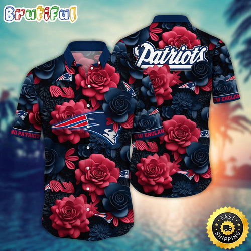 NFL New England Patriots Hawaii Shirt Flower Aloha Spirit Shirts