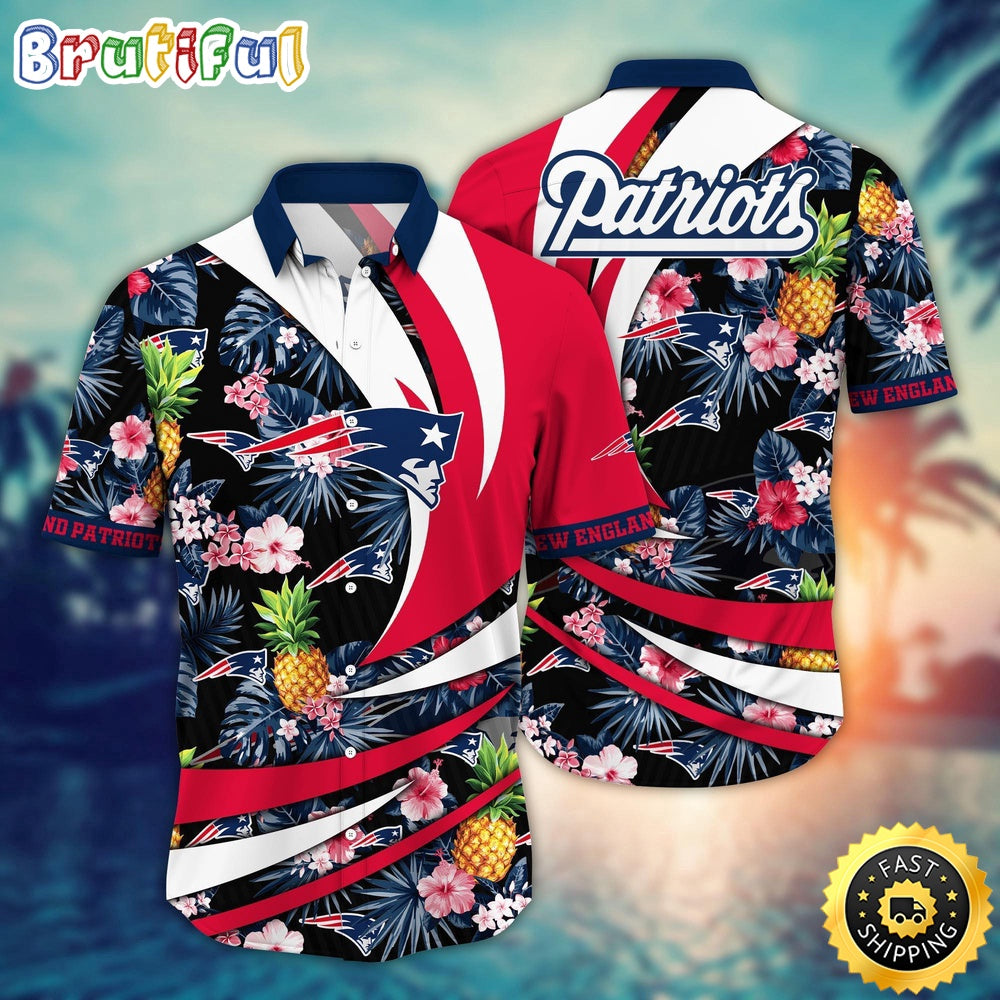 NFL New England Patriots Hawaii Shirt Flower Classic Hawaiian Prints