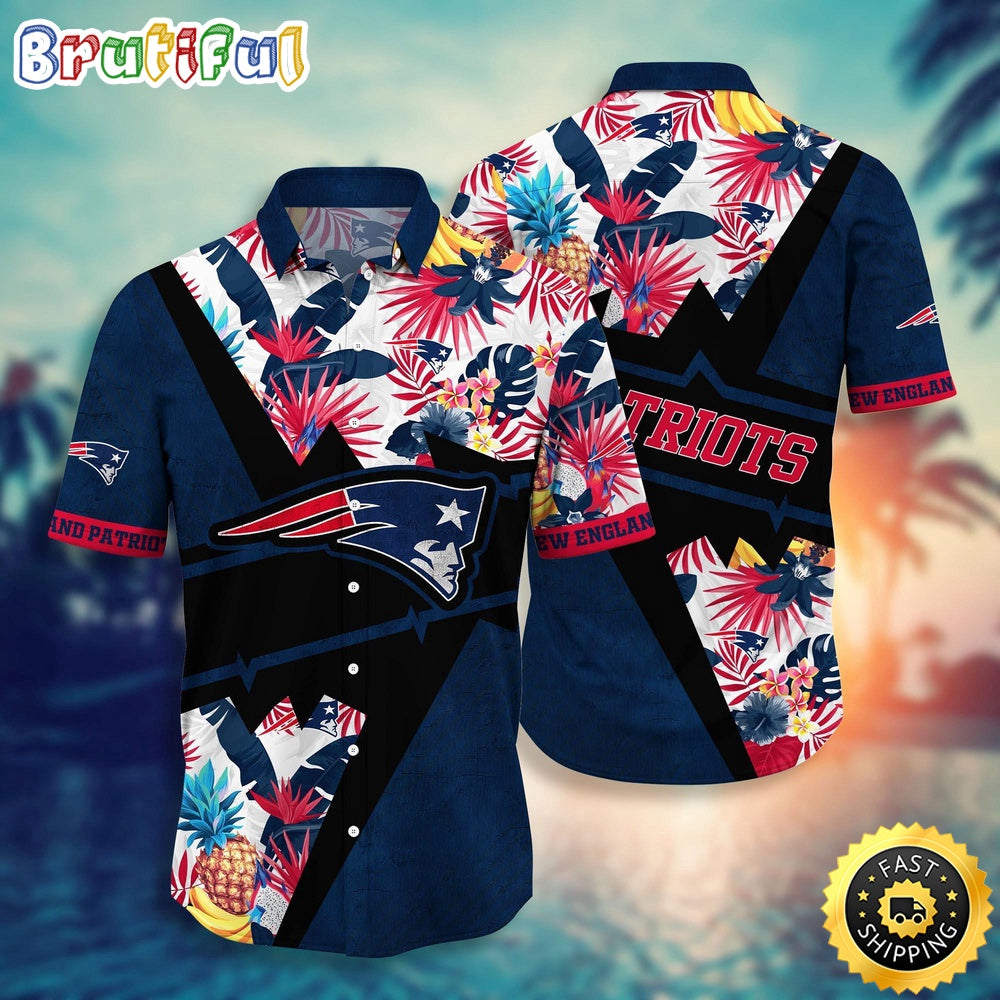 NFL New England Patriots Hawaii Shirt Flower Island Inspired Apparel