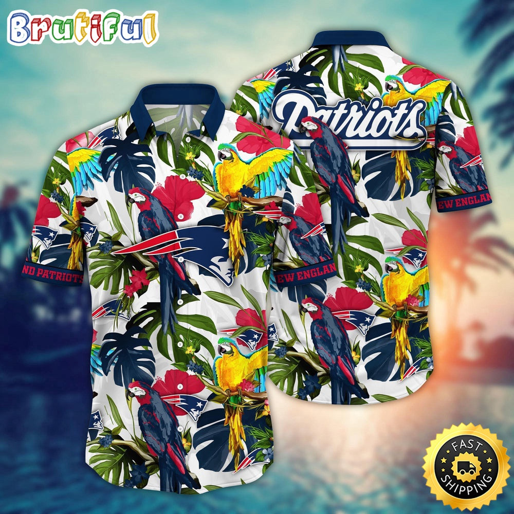 NFL New England Patriots Hawaii Shirt Flower Sunshine Inspired Tops
