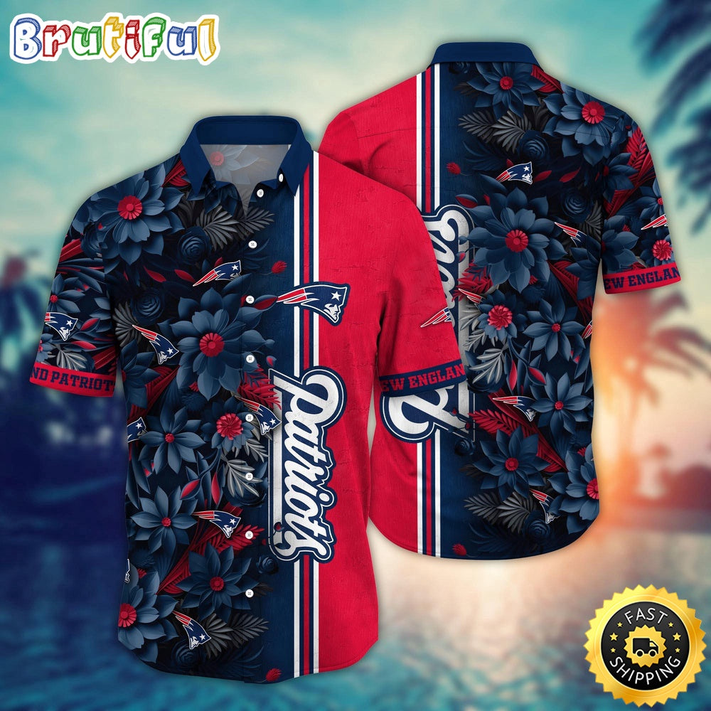 NFL New England Patriots Hawaii Shirt Flower Tropical Vibes In Shirts