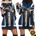 NFL New England Patriots Hoodie Dress Print 3D Hoodie Women For Fans