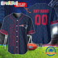 NFL New England Patriots Logo Team Hologram Pattern Design Baseball Jersey
