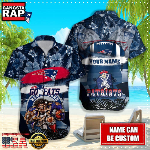 NFL New England Patriots Mascot Football Hawaiian Shirt For Men Women
