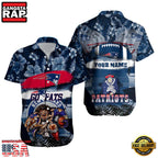 NFL New England Patriots Mascot Football Aloha Hawaiian Shirt