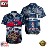 NFL New England Patriots Mascot Football Aloha Hawaiian Shirt