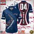 NFL New England Patriots Super Bowl LIX 2025 Custom Aloha Hawaiian Shirt