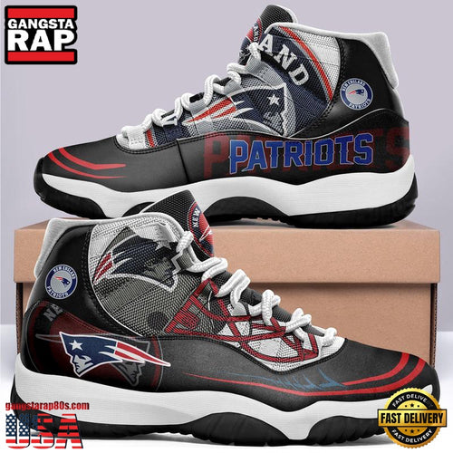 NFL New England Patriots Unique Design Air Jordan 11 Sneaker