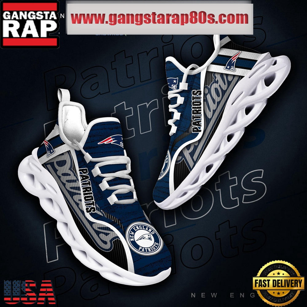 NFL New England Patriots Unique Design Max Soul Shoes Running Sneakers