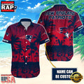NFL New England Patriots Vintage Style Custom Name Aloha Hawaiian Shirt