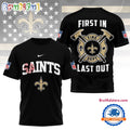 NFL New Orleans Saints 2025 Fire Dept Unisex 3D Shirt