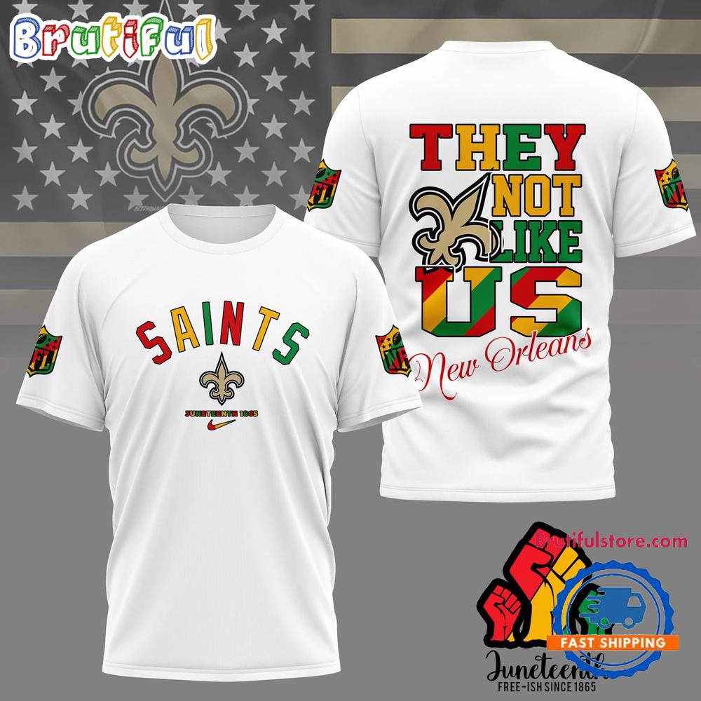 NFL New Orleans Saints 2025 Juneteenth Freedom Day 3D Shirt