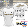 NFL New Orleans Saints 2025 SCHEDULE All Over Print Shirt, 2025 Football Schedule Shirts