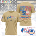 NFL New Orleans Saints 4th of July Happy Independence Day 1776 3D Shirt