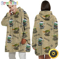 NFL New Orleans Saints Blanket Hoodie Baby Yoda Unisex Hoodie