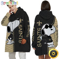 NFL New Orleans Saints Blanket Hoodie For Fans Unisex Hoodie
