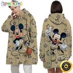 NFL New Orleans Saints Blanket Hoodie Mickey Mouse Lover Unisex Hoodie