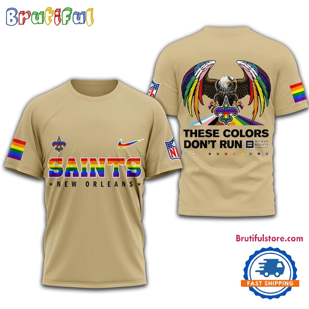 NFL New Orleans Saints Football Human Rights Campaign LGBT 2025 3D Shirt