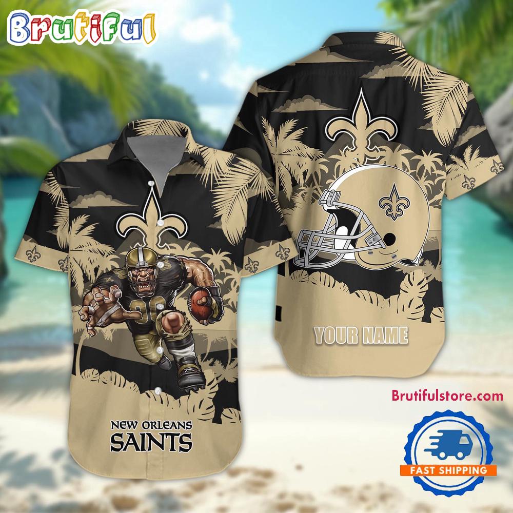 NFL New Orleans Saints Football Mascot Summer Hawaiian Shirt