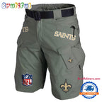 NFL New Orleans Saints Football Team Military Tactical Shorts