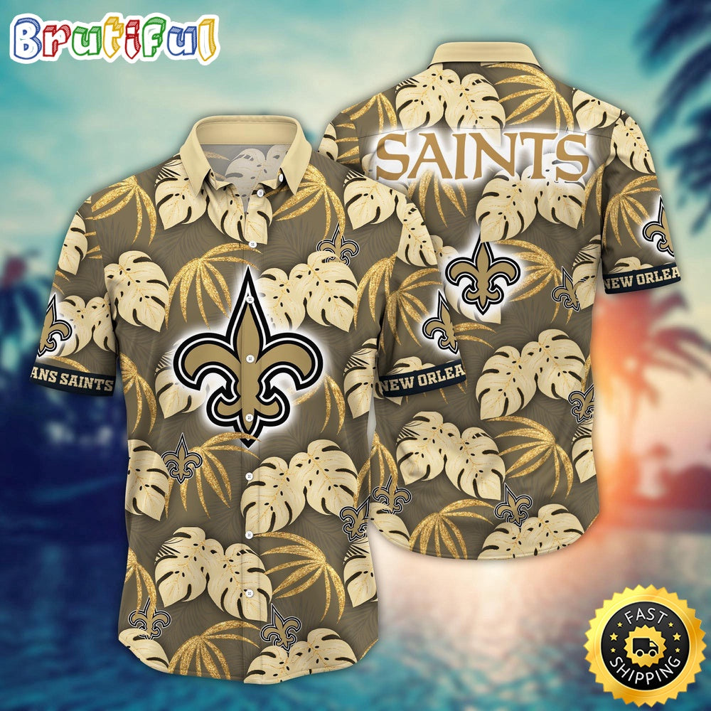 NFL New Orleans Saints Hawaii Shirt Flower Beachy Keen Fashion