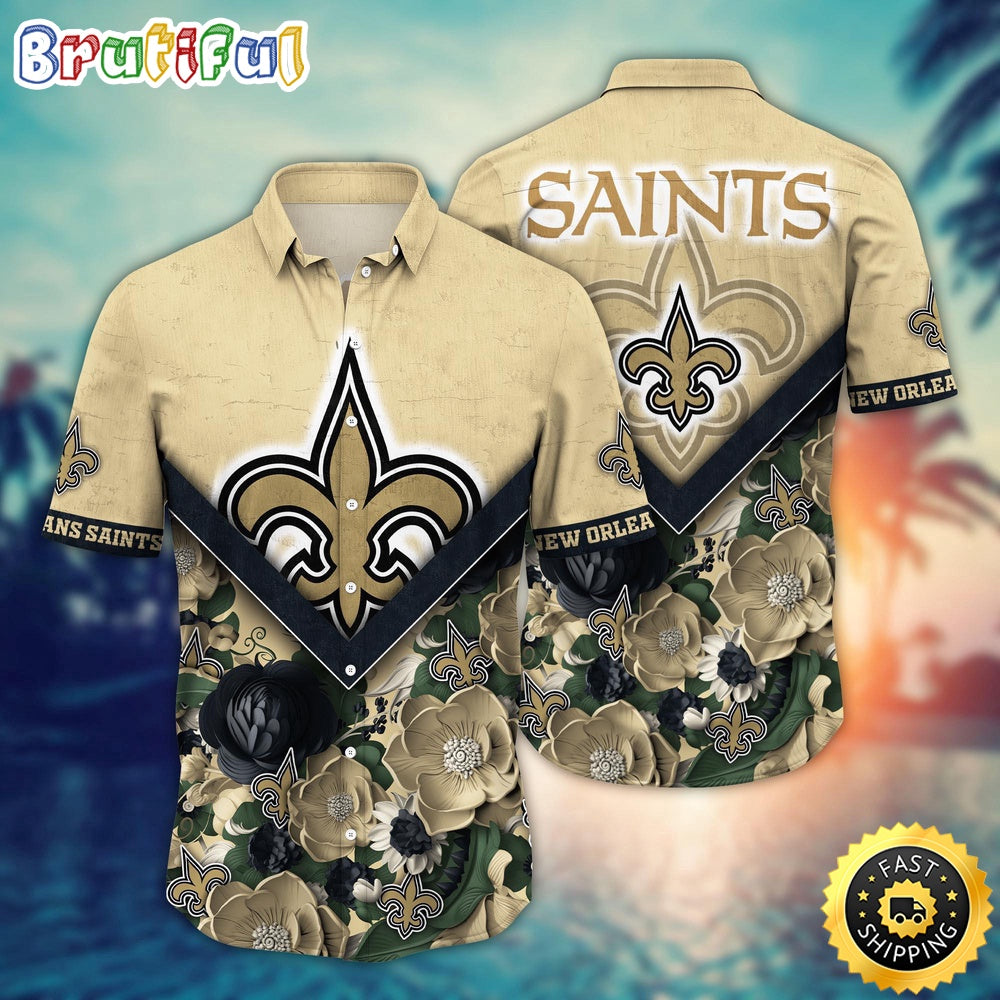 NFL New Orleans Saints Hawaii Shirt Flower Summer Ready Shirts