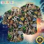 NFL New Orleans Saints Hawaii Shirt Flower Tiki Me Off Aloha Shirt