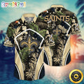 NFL New Orleans Saints Hawaii Shirt Flower Vibrant Beachy Shirts