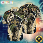 NFL New Orleans Saints Hawaii Shirt Flower Vibrant Beachy Shirts