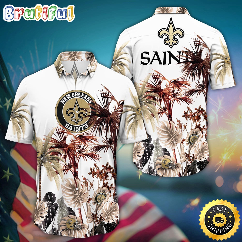 NFL New Orleans Saints Hawaii Shirt Palm Tree Aloha Shirt For Fans