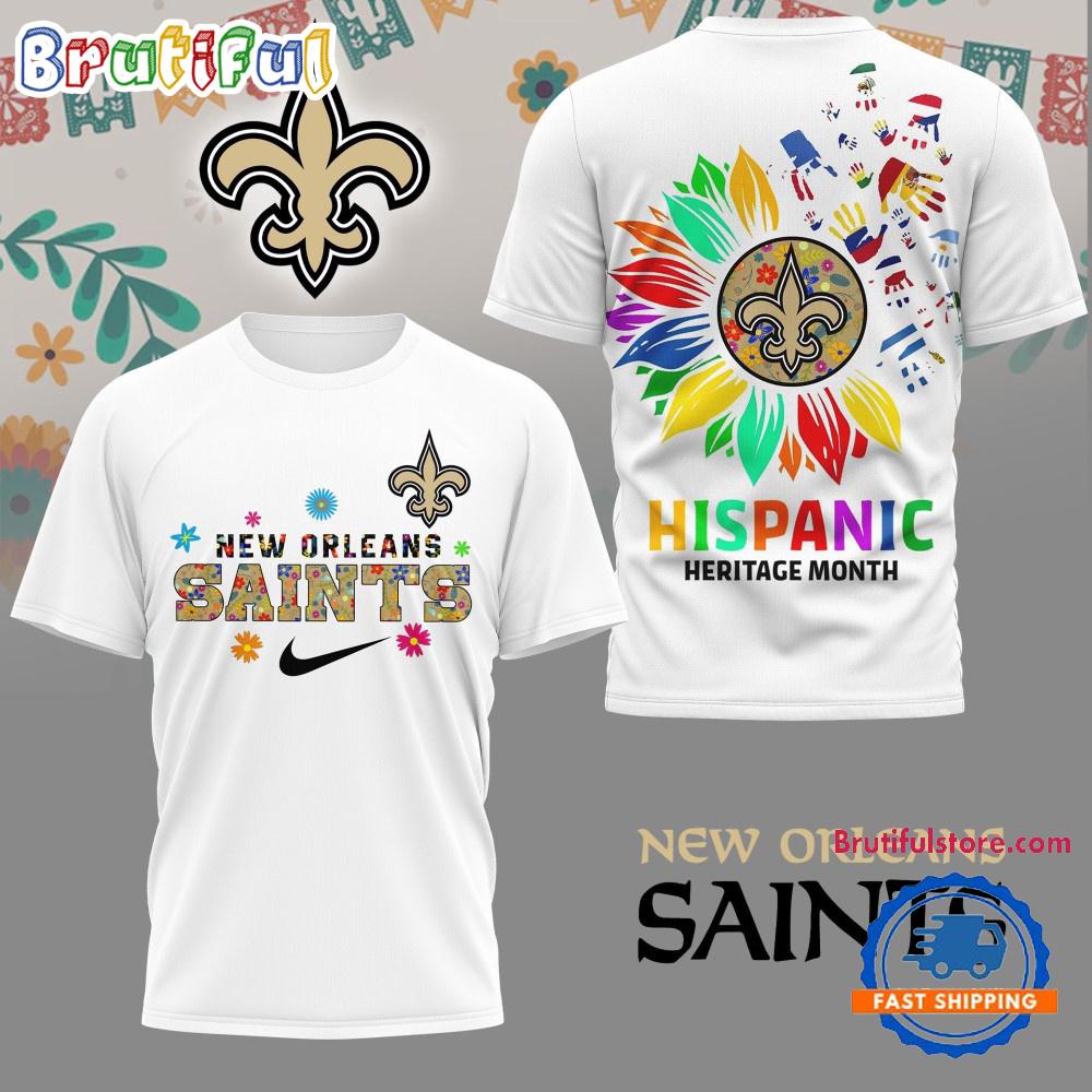 NFL New Orleans Saints Hispanic Heritage Month Unisex 3D Shirt
