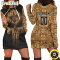 NFL New Orleans Saints Hoodie Dress American Flag