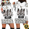 NFL New Orleans Saints Hoodie Dress Gnomes All Over Print Hoodie Women