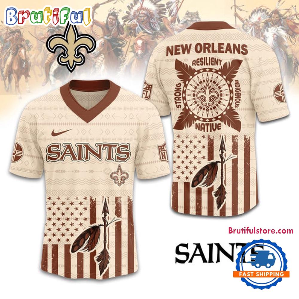 NFL New Orleans Saints Native American 2025 Football Jersey